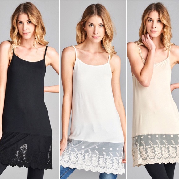 ODDI Small Taupe Dress Extender Tunic Shirt Slip - Picture 8 of 9